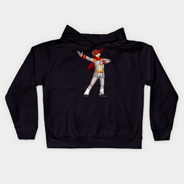 Pixel Crow Kids Hoodie by ZioCorvid